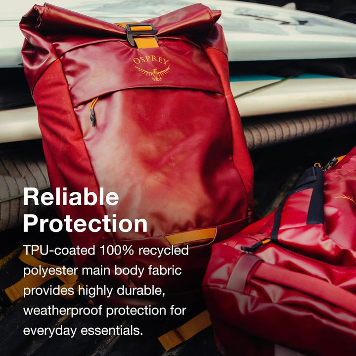Osprey Unisex – Erwachsene Transporter Roll Top Lifestyle Pack Einheitsgrösse Tan Concrete, Einheits