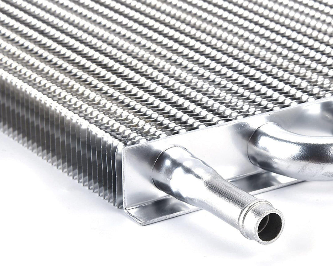 Universell Autoölkühler Ölkühler Aluminium Motor Ölkühler Kühler für Servolenkung, Auto 6 reihiger R