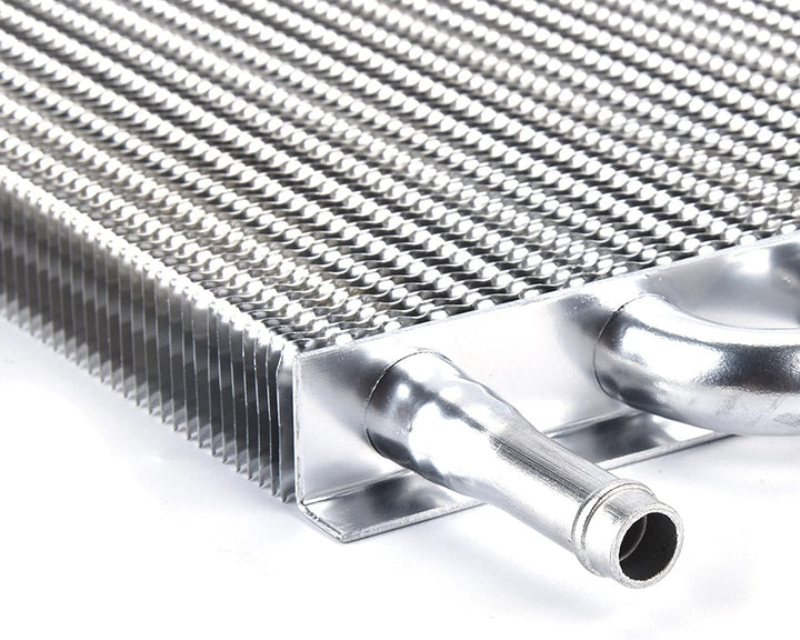 Universell Autoölkühler Ölkühler Aluminium Motor Ölkühler Kühler für Servolenkung, Auto 6 reihiger R