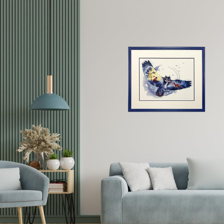 Riolis 1954 Kreuzstich Set Zählmuster, Baumwolle, mehrfarbig, 40x30cm