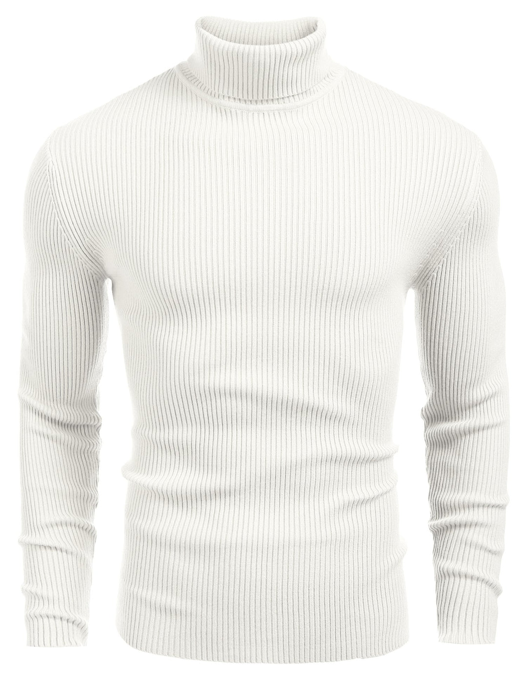 COOFANDY Herren Rollkragen Pullover Langarmshirt Feinstrick Sweater Rollkragen Freizeit Slim fit Bas