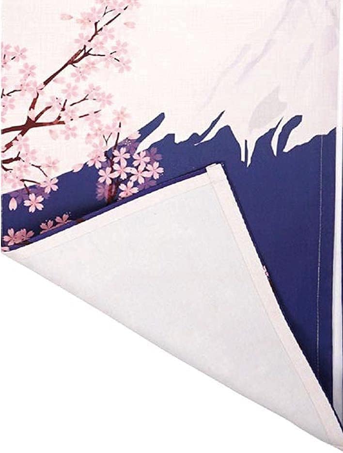 CoolChange Japanischer Türvorhang | 80x130cm | Inkl. Spannstange | Tür Noren aus Stoff | Motiv: Berg