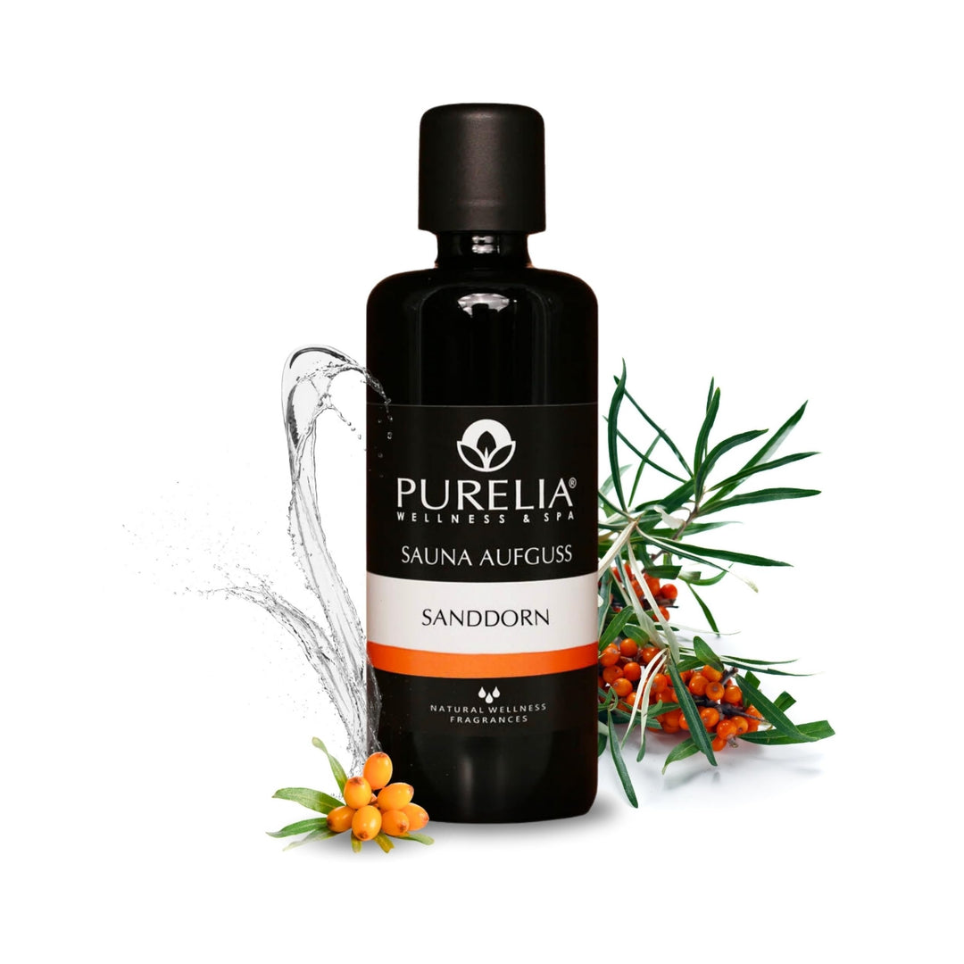 Saunaaufguss Konzentrat Sanddorn 100 ml natürlicher Sauna-aufguss - reine ätherische Öle