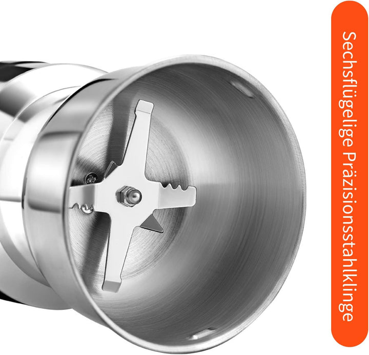 GOTOTOP Getreidemühle Multifunktionale 14500 U/min KaffeemüHle Elektrisch mit Edelstahlklingen für T