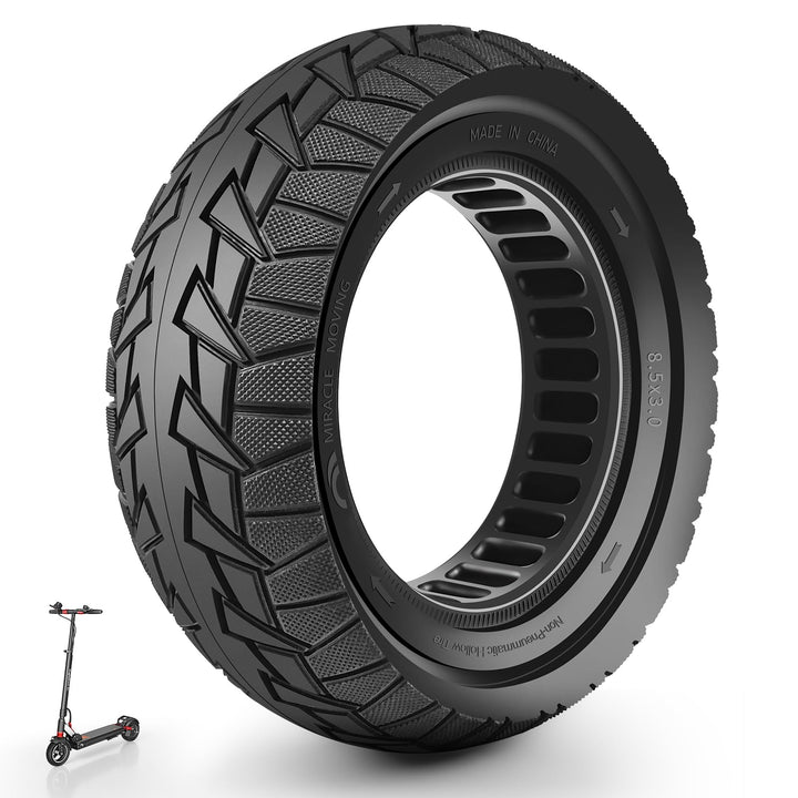 8,5x3 Vollreifen 8 1/2x3 Solide Reifen für Kukirin G2 Pro(Alte Version),Zero 8/9/9 PRO,Vsett 8/9/9+,