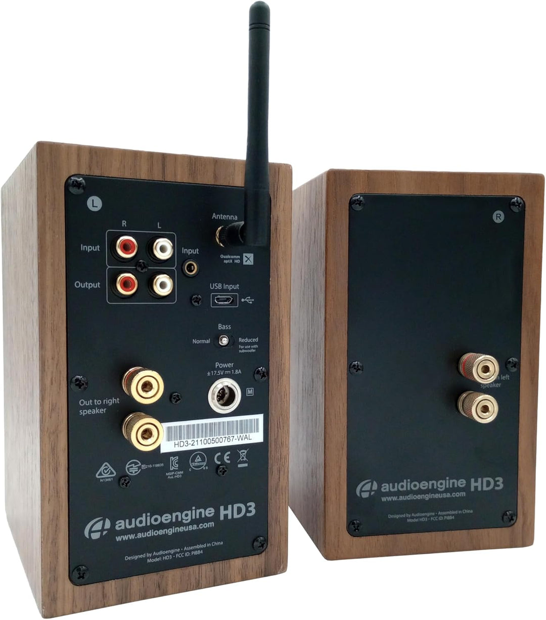 Audioengine HD3 Wireless Speakers mit Bluetooth - 60W Verkabelt Computer-Lautsprecher für Desktop-Mo