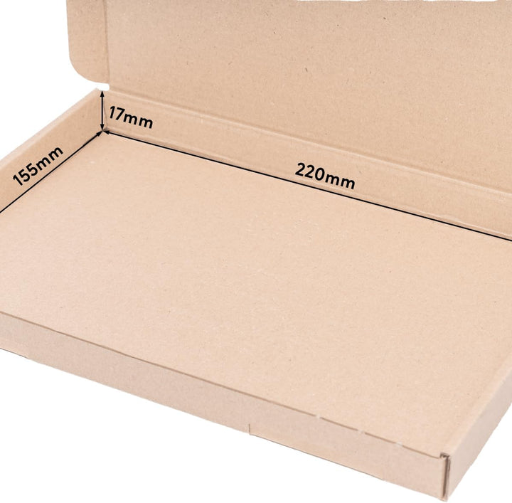 500 x Grossbriefkartons 230 x 160 x 20 mm Braun - Marken-Qualität von OfficeKing®