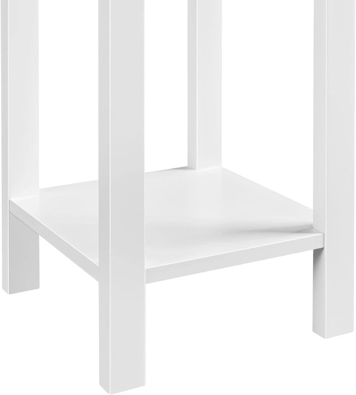Yaheetech 2 STK. Telefontisch Weiss HBT: ca. 70 x 25 x 25 cm Beistelltisch mit Schublade Konsolentis