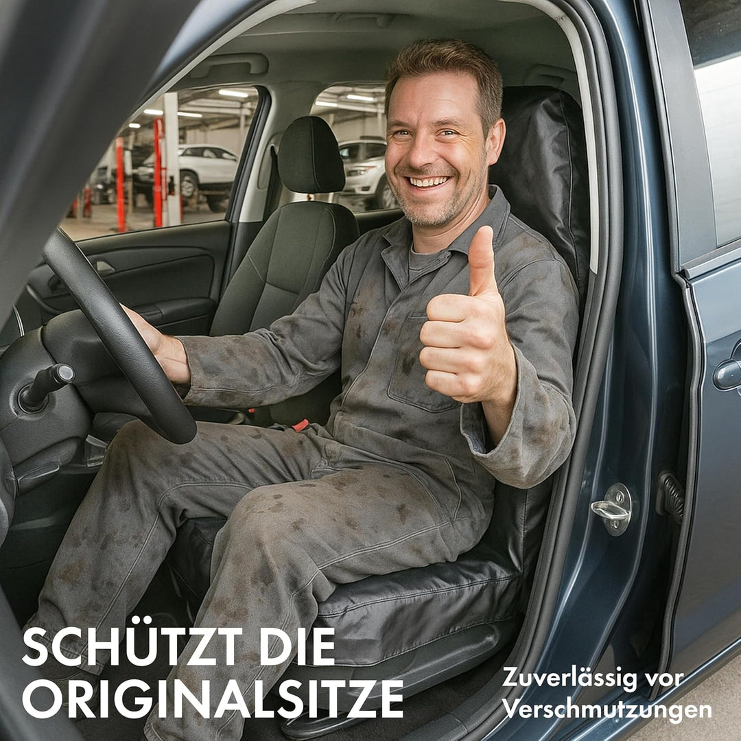 Walser Auto-Sitzauflage Dirty Harry, Universaler Auto Schutzbezug Werkstatt aus Polyester, Werkstatt
