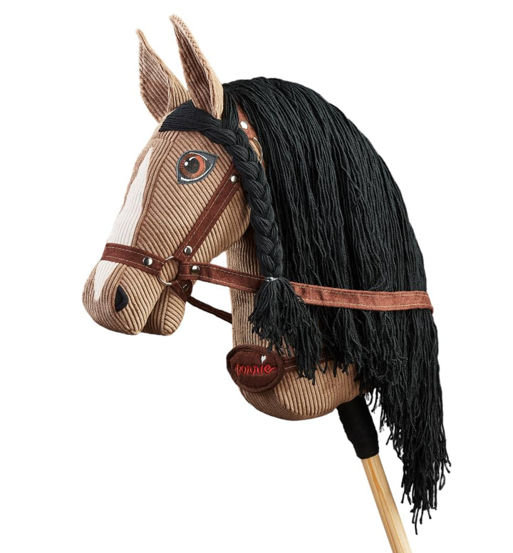 PONNIE Steckenpferd Ponnie Athena A3, Hobby Horse, Pferde Spielzeug für Kinder, mit handgemalten Aug
