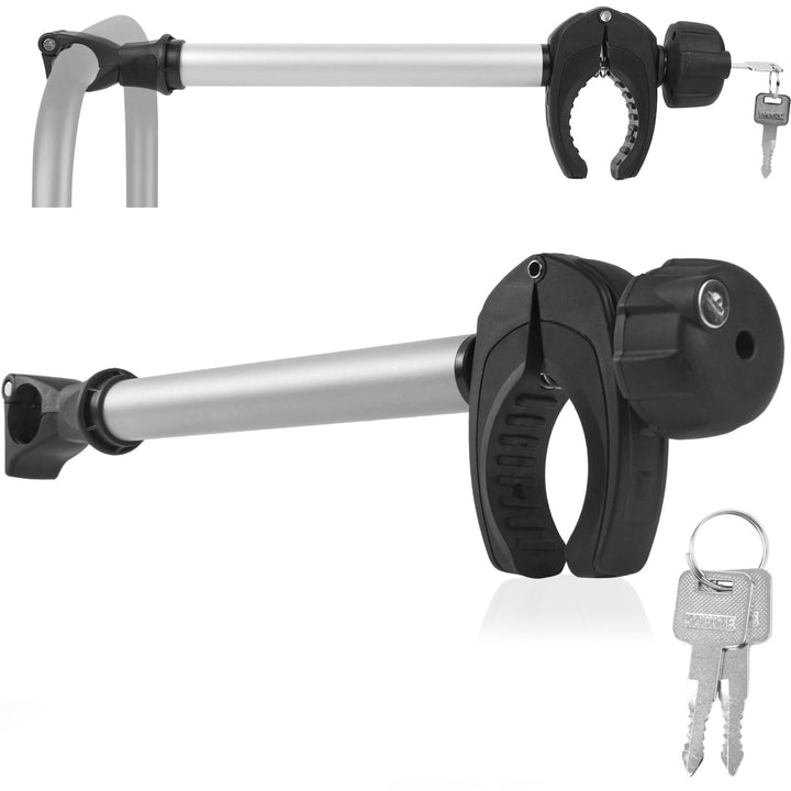 Rahmenhalter für Fahrradträger 45CM Länge, Universal Fahrradrahmenhalter Abschliessbare, Alu Rahmenh