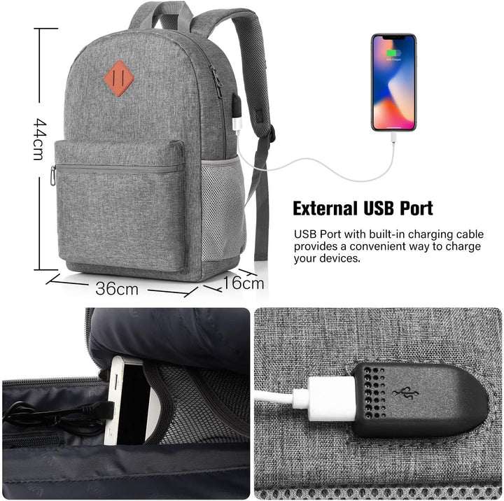 YAMTION Rucksack Herren Schulrucksack Damen,Rucksack Jungen Teenager Rucksack Schule Mädchen Schulta