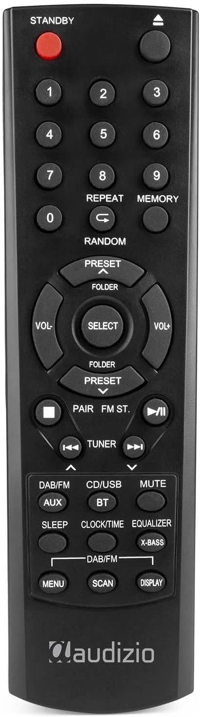 Audizio Cannes Stereo DAB Radio mit CD Player, Bluetooth Stereoanlage Kompaktanlage mit Fernbedienun