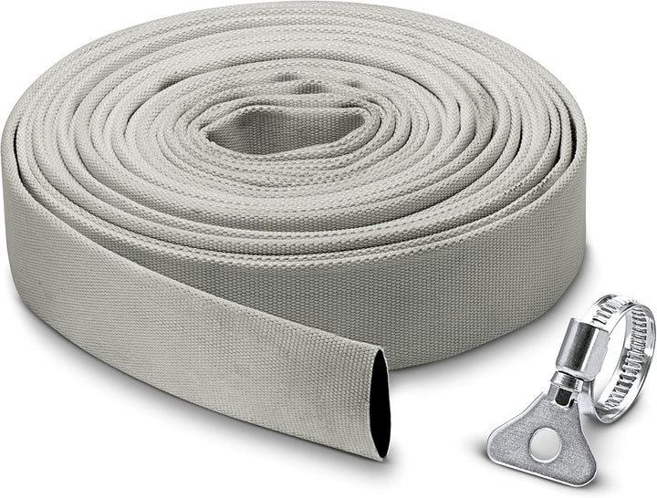 Kärcher SP 9.000 Flat flachsaugende Tauchpumpe, Fördermenge: 9.000 l/h &amp; Gewebeschlauchset 1, 1/4 Zo