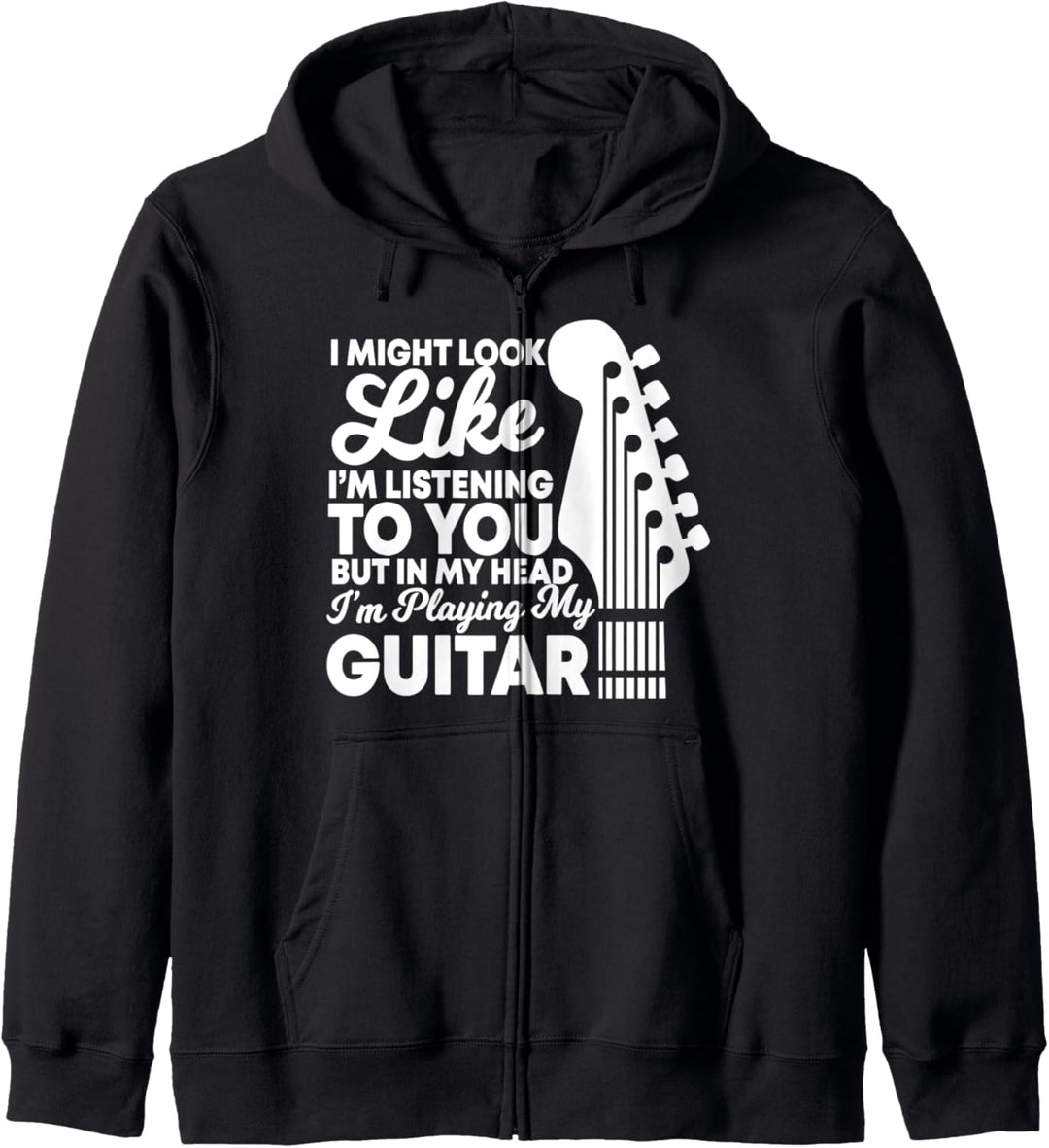 Lustiges Gitarren Motiv, Gitarristen, Bandmitglied, Sprüche Kapuzenjacke