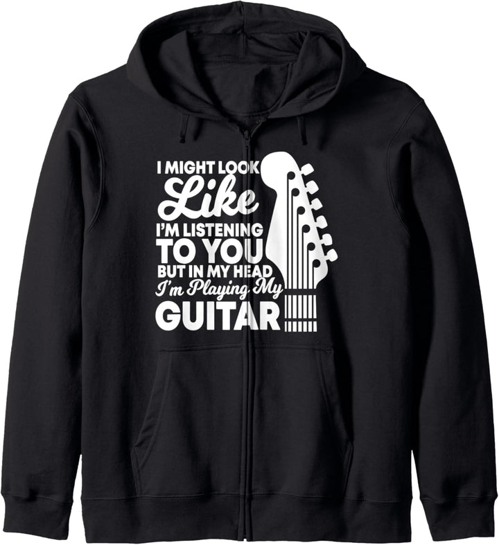 Lustiges Gitarren Motiv, Gitarristen, Bandmitglied, Sprüche Kapuzenjacke