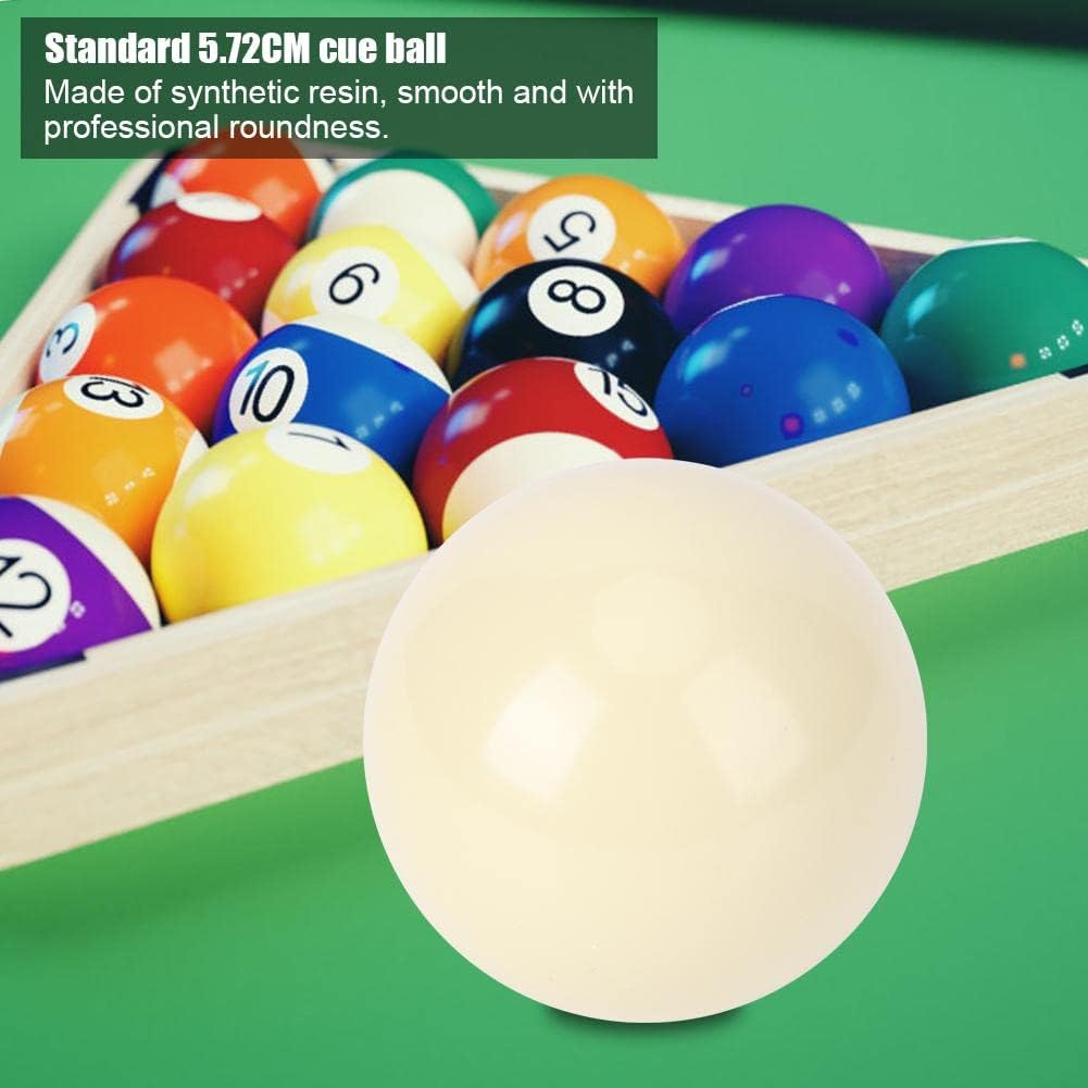 Hominas Billardkugeln Weiss Standard 5,72 cm Billard Trainingsball Weisse Anstosskugel Classic für K
