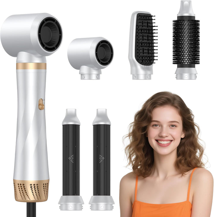 Hairstyler 5 in 1, Coandă-Effekt Haarstyler &amp; High-Speed Föhnbürste, 350g Set mit automatischem Lock
