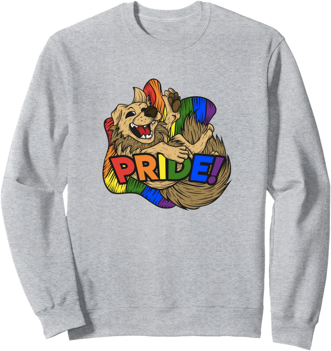 Hund Regenbogenfahne Homosexuell Schwul Lesbisch Gay Pride Sweatshirt
