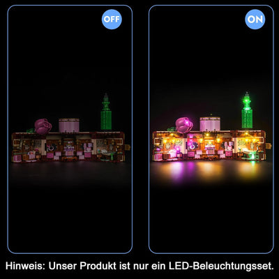 LocoLee Licht Set Kompatibel mit Lego Glindas und Elphabas Schlafsaal 75683, Nur Lichter Set, Licht