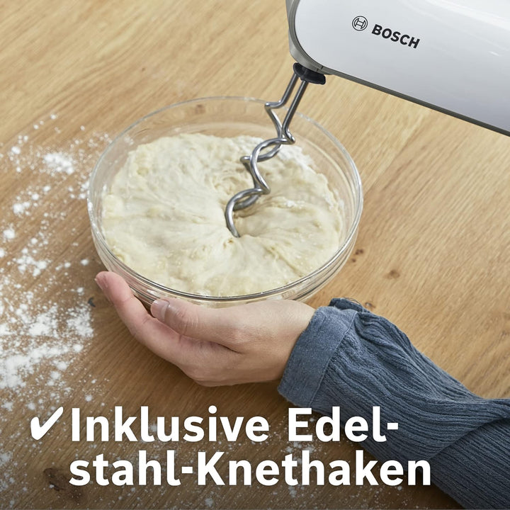 Bosch Hausgeräte Handrührer Styline MFQ4835DE, 2x2 Rührbesen, 2 Edelstahl-Knethaken, spülmaschinenge