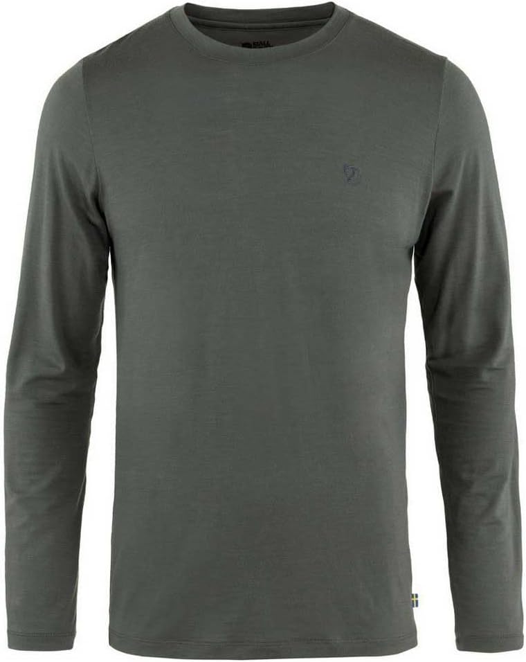 Fjällräven Herren Abisko Wool Ls M T-Shirt M Basalt, M Basalt
