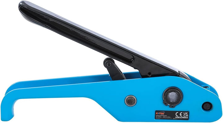 KATSU Manuelles Umreifungsgerät, für 11mm-19mm Breite PP/PET Kunststoffspanner Umreifungsband Kit, P