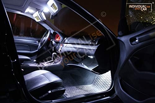 INDIVIDUALise your CAR Innenraumbeleuchtung SET für 3er E46 Limousine (Cool-White) Kaltweiss, Cool-W