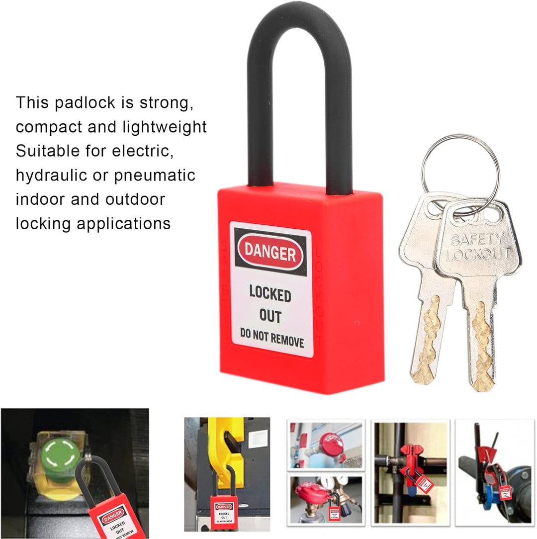 Watris Veiyi 5 Sätze 38mm Lockout Tagout, Vorhängeschloss Gleichschliessend, Vorhängeschloss Klein,