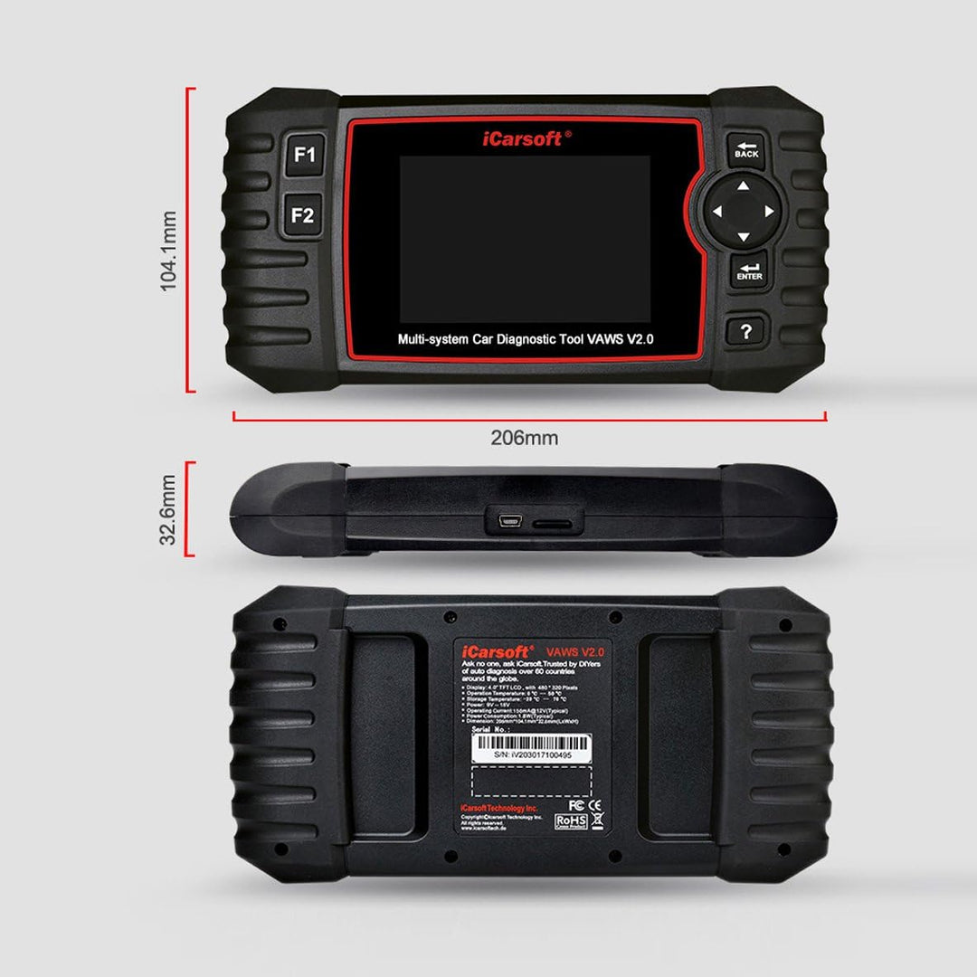 iCarsoft VAWS V2.0 Diagnosegerät