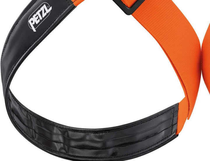 PETZL Unisex Verticality Speläogurt (1er Pack) 2 Orange/ Schwarz, 2 Orange/ Schwarz
