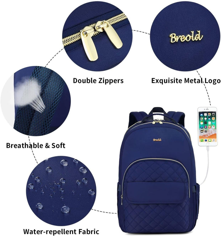 Rucksack Damen Rucksack Mädchen für 17,3 Zoll Laptop,Rucksack Alltag Lehrerrucksack für Arbeit Büro