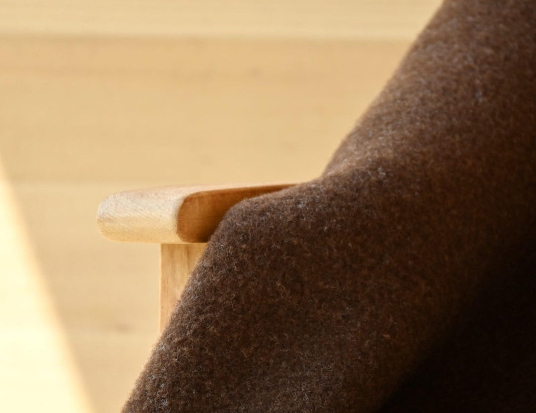 Warme Kuscheldecke Wolldecke Naturalana Doubleface Sofadecke Couchdecke Wohndecke - 100% Schurwolle