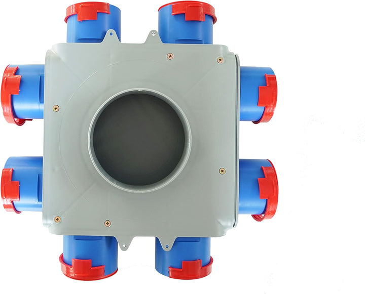 HG Hava Luftverteiler, Rekuperator mit 8 Anschlüssen, Einfache Installation durch Schnappverbindung,