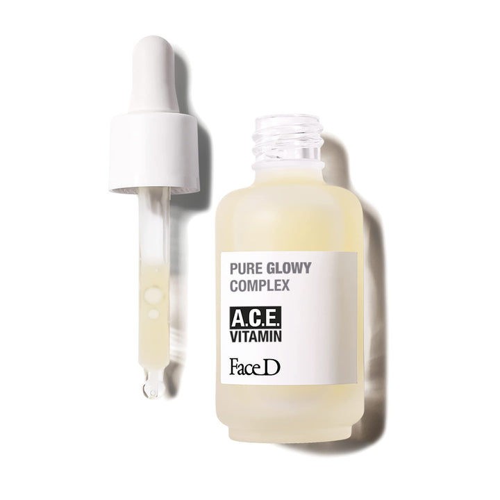 Face D - Pure Glowy Gesichtsserum mit Vitamin A.C.E, 30 ml