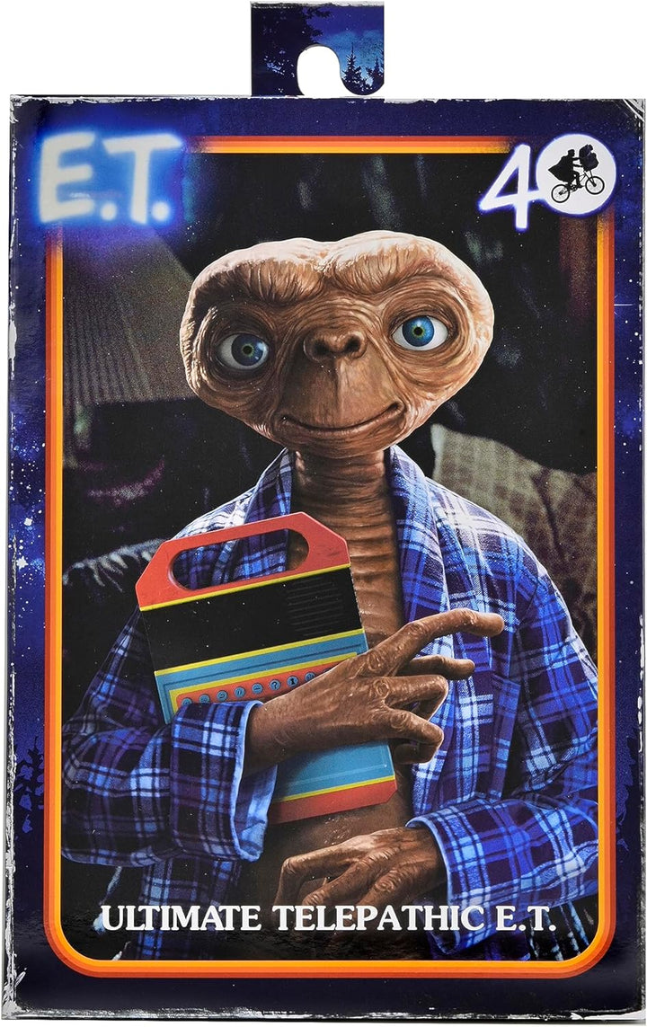 NECA Aktion Figur E.T. Ausserirdische Ultimate Version - TELEPATHIC - 40. Anniversary - Höhe 11cm