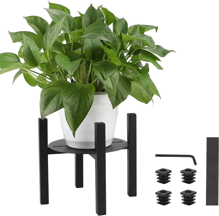 lalago Verstellbarer Pflanzenständer Blumenständer, 21cm hoch Pflanzenständer Blumentopfständer aus