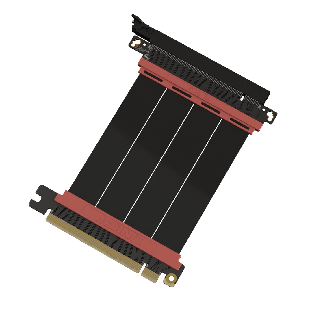 LINKUP - AVA5 PCIE 5.0 Riser-Kabel | Zukunftssicher für Gen 5 GPU Vertikal-Montage | x16 128GB/s Ges