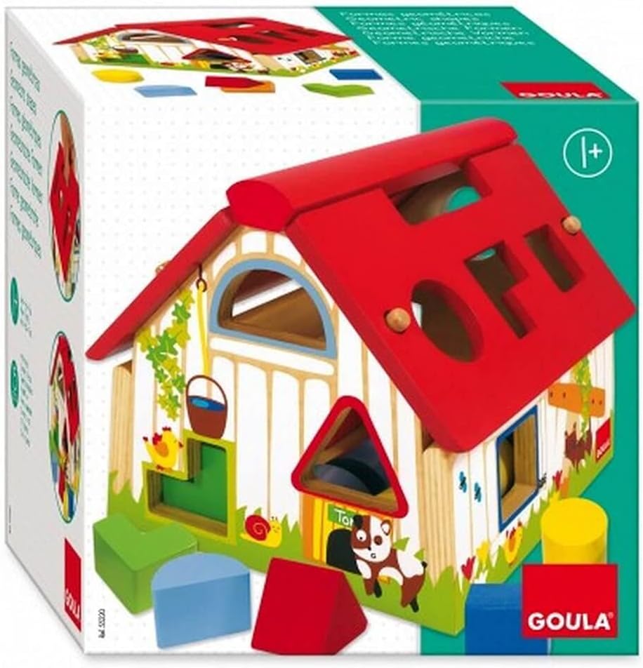 Goula Jumbo Spiele D55220 - Bauernhof Gemoetrische Formen