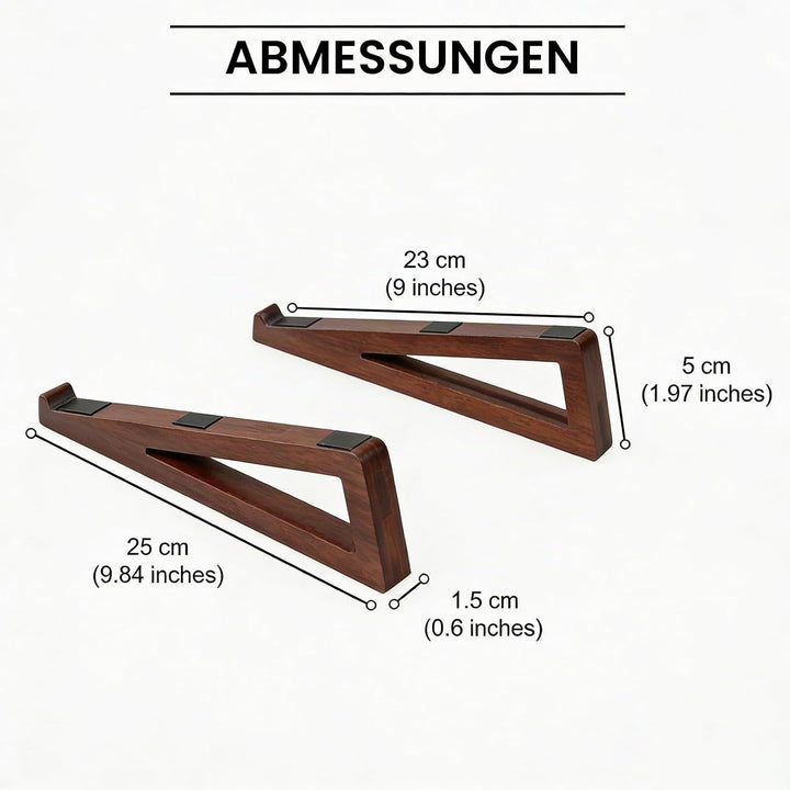 Laptopständer aus Bambusholz, tragbarer Laptopständer aus Holz für Schreibtisch und Tablet mit Trage