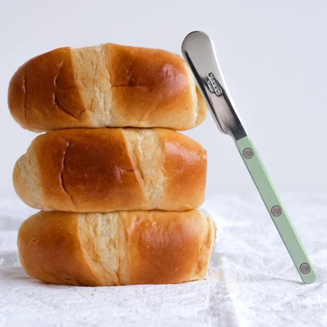 SABRE PARIS - 2er Set Buttermesser 14 cm - Bistrot - Ideal Für Butter, Aufstrich - Edelstahl & Nylon