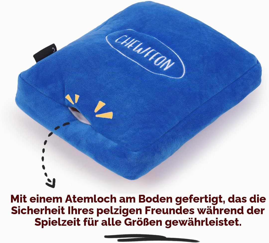 CHEWFFON Interaktives Hundespielzeug, Bereicherung Schnüffel-Knister-Leckerli-Puzzle-Spielzeug Gegen