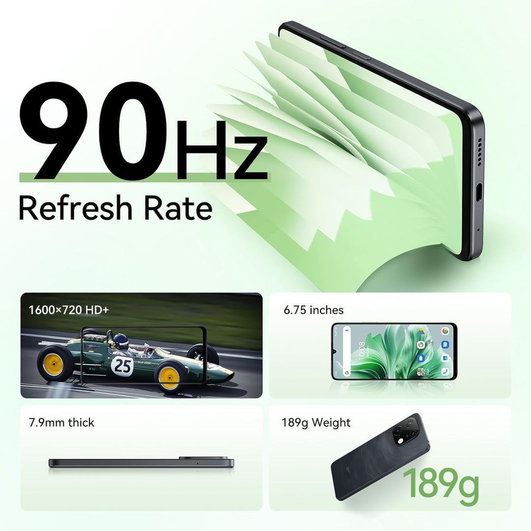 UMIDIGI G9C Android 14 NFC Smartphone(2024),12(6+6)+128GB,90Hz,50MP+8MP Kamera,Bluetooth 5.4,Simlock