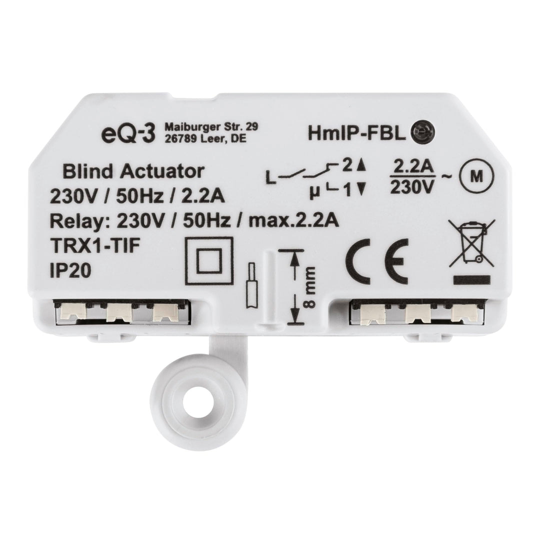 Homematic IP Smart Home Jalousieaktor – Unterputz, digitale Steuerung von 1 Jalousie oder Raffstore,