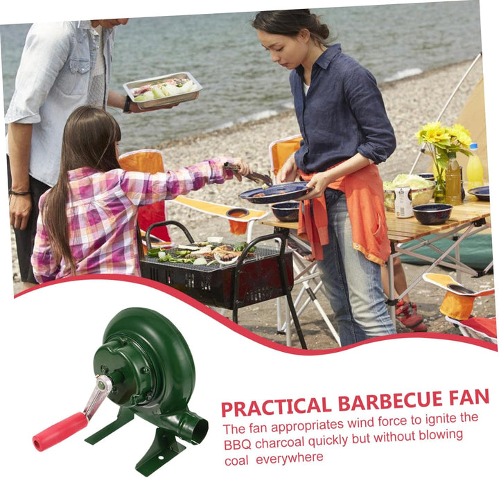 TOYANDONA Hand Kurbel Luftgebläse Feuergebläse Aus Eisen Für Grill Camping Picknick Outdoor Zubehör