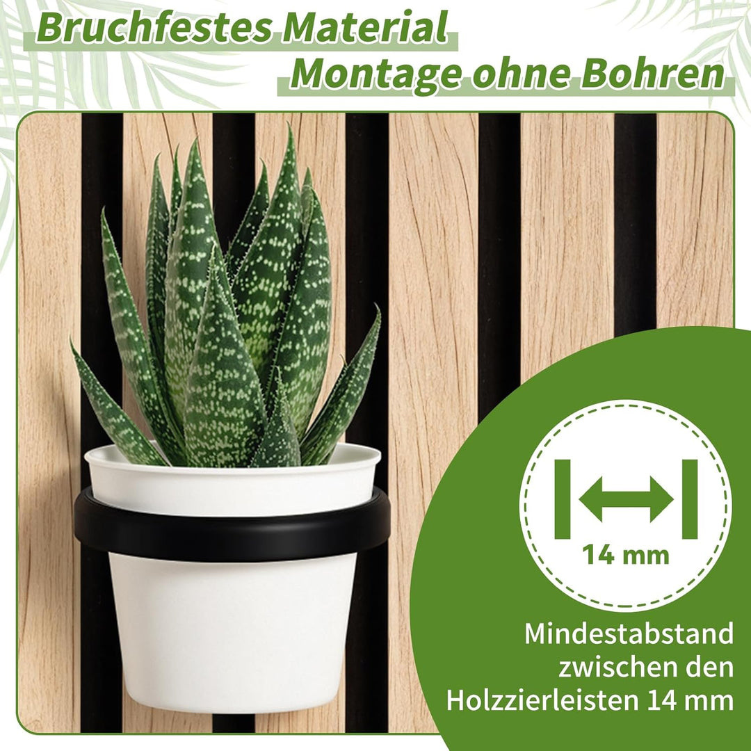 Hysagtek Akustikpaneele Zubehör - 2 Stück Akustikpaneele Pflanzenhalter Ohne Bohren, Pflanztopfhalte