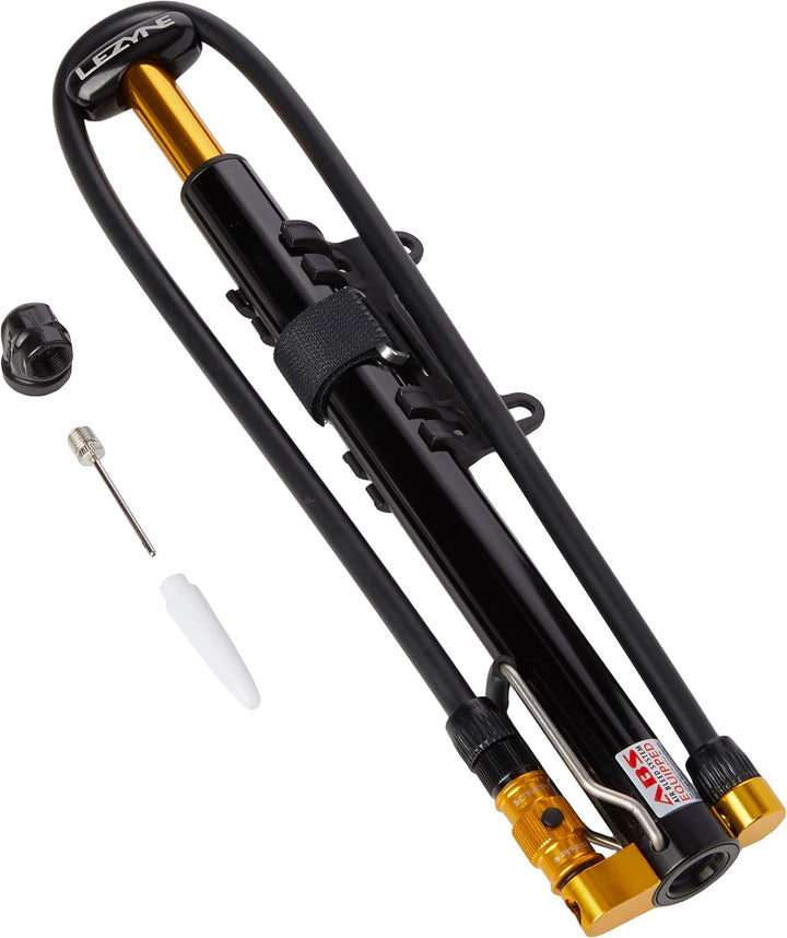 Lezyne Micro Floor Drive HP Schwarz, Schwarz
