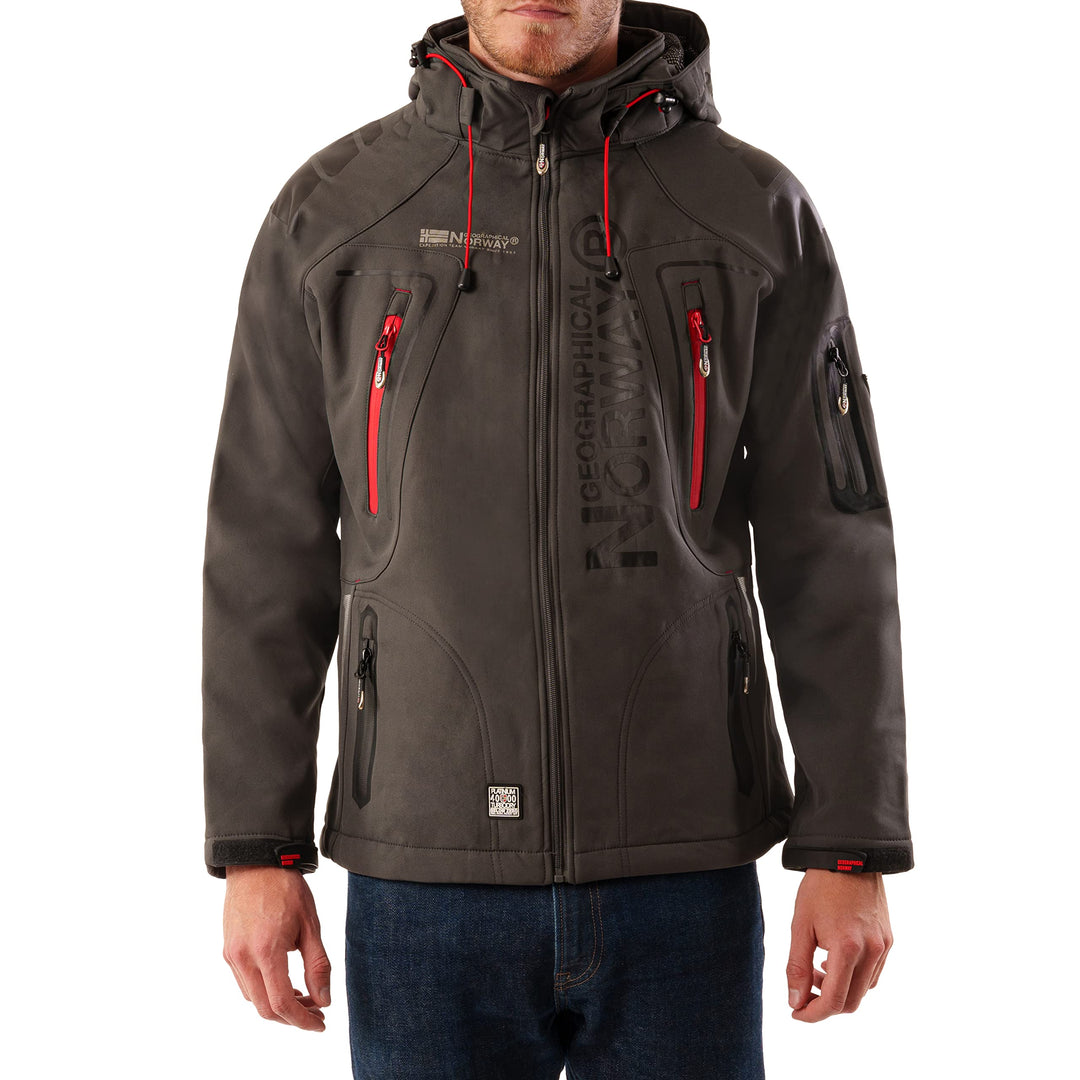 Geographical Norway Herren Tambour Herren Softshell Jacke S Dunkelgrau, S Dunkelgrau