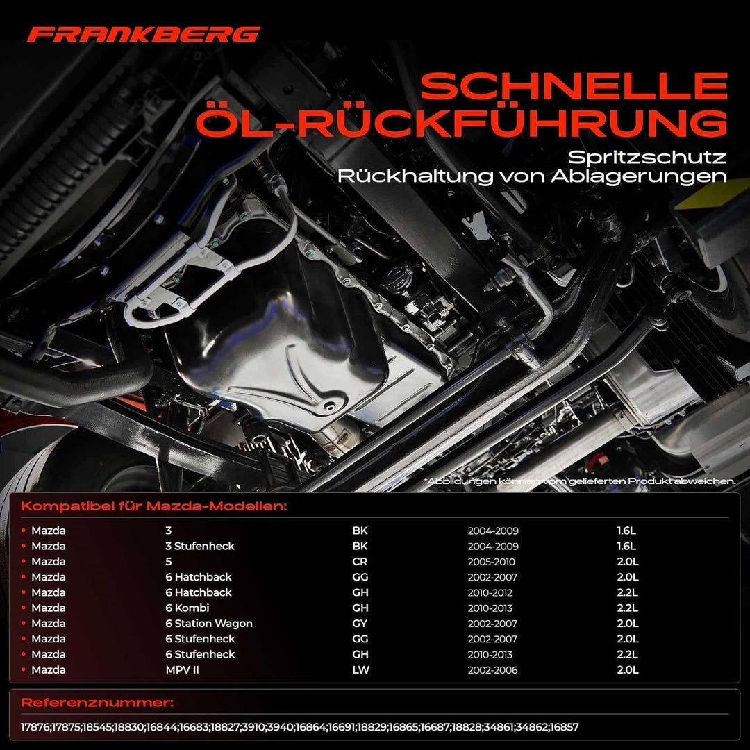 Frankberg Ölwanne für 5 CR19 6 GG GH GY 2.0L 2.2L Diesel 2002-2017 V32-0223