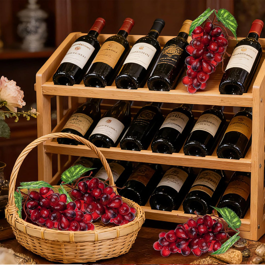 Künstlich Trauben Fälschung Kunststoff Obst Dunkelrot Trauben Dekoration Hochzeit Garten Requisiten